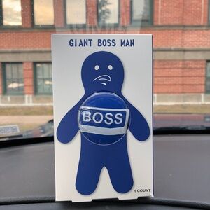 Giant Boss Man Stress Reliever Ball Festive Voices 7" Gel Doll Figure in Giftbox